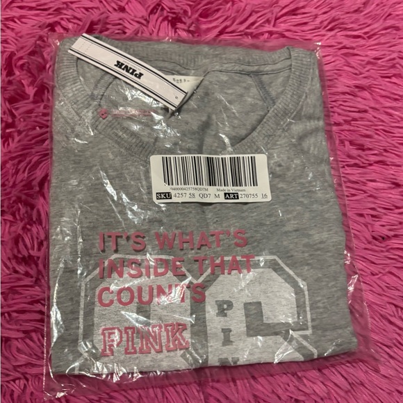 PINK Victoria's Secret Sleeveless Retro Cotton Muscle Tank Top - Picture 3 of 5